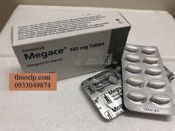 Thông tin thuốc Megace hoạt chất Megestrol acetat hàm lượng 160mg