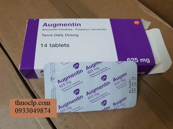 Thuoc Augmentin 1g 625mg Amoxycillin Clavulanic Acid dieu tri nhiem khuan (3)
