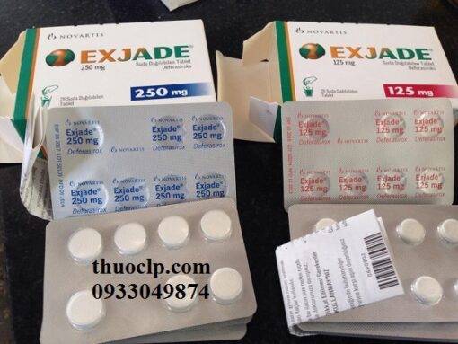 Thuốc Exjade 125mg, 250mg & 500mg Deferasirox điều trị quá tải sắt (1)