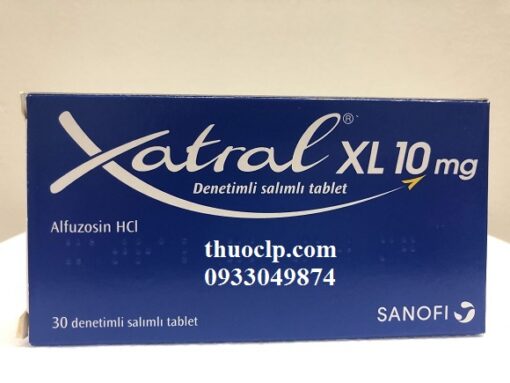 Thuốc Xatral 10mg Alfuzosin Hydrochloride điều trị bệnh tăng sản tuyến tiền liệt lành tính (BPH) (1)