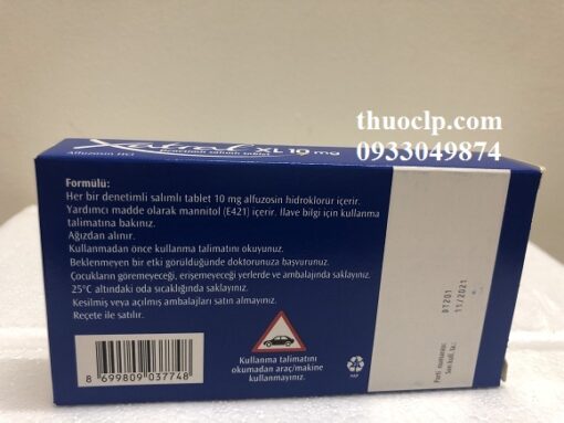 Thuốc Xatral 10mg Alfuzosin Hydrochloride điều trị bệnh tăng sản tuyến tiền liệt lành tính (BPH) (5)