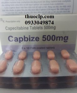Thuốc Capbize 500mg Capecitabine điều trị ung thư đại tràng, ung thư vú, ung thư dạ dày (2)
