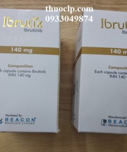 Thuốc Ibrutix 140mg Ibrutinib điều trị các bệnh bạch cầu mãn tính dòng lympho, u tế bào vỏ (1)