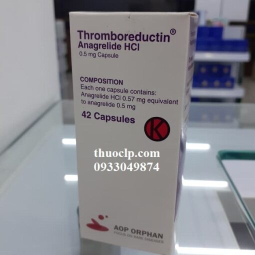 Thuốc Thromboreductin 0,5mg Anagrelide HCL điều trị tăng tiểu cầu (1)