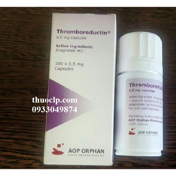 Thuốc Thromboreductin 0,5mg Anagrelide HCL điều trị tăng tiểu cầu (5)