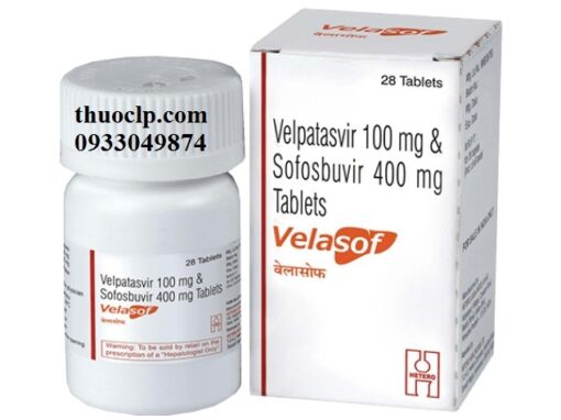 Thuốc Velasof chứa hoạt chất Velpatasvir 100mg, Sofosbuvir 400mg điều trị viêm gan C (1)