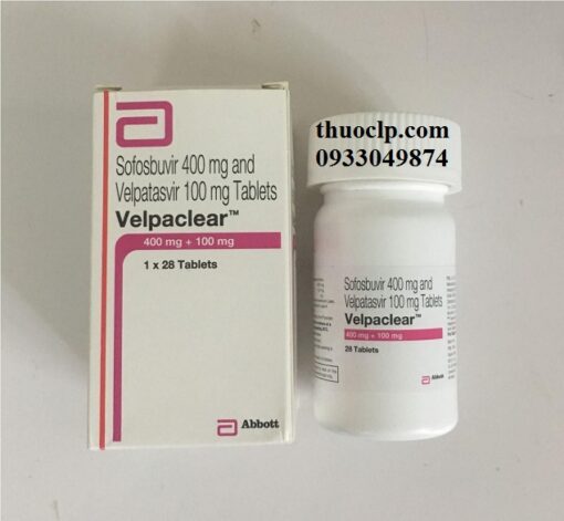 Thuốc Velpaclear 400/100mg Sofosbuvir và Velpatasvir điều trị viêm gan C (1)
