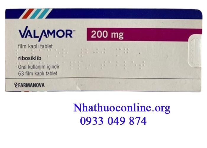 Thuốc Valamor 200mg Ribociclib điều trị các bệnh ung thư vú 